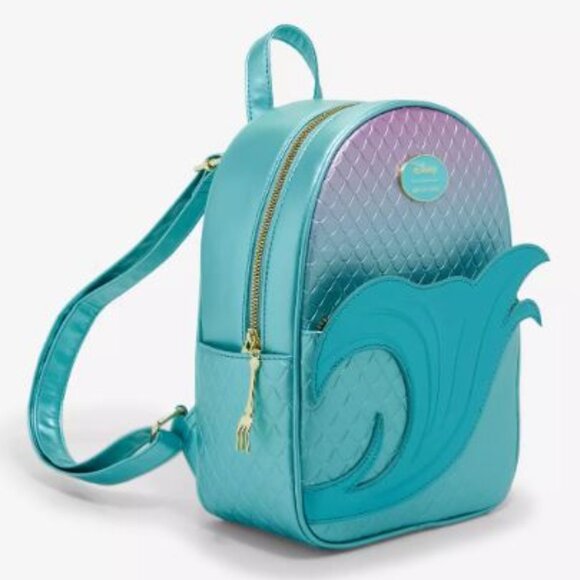 NWT Her Universe Disney The Little Mermaid Ombre Scales Mini Backpack - Picture 1 of 4